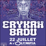 Erykah Badu en Concert à l'Olympia à Paris, Montreux Jazz Festival & Monaco 2010