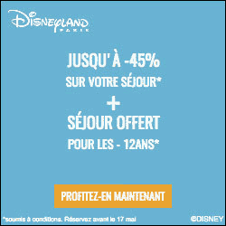 DISNEYLAND PARIS - Vente Flash : Adultes -45% & Enfants Gratuits