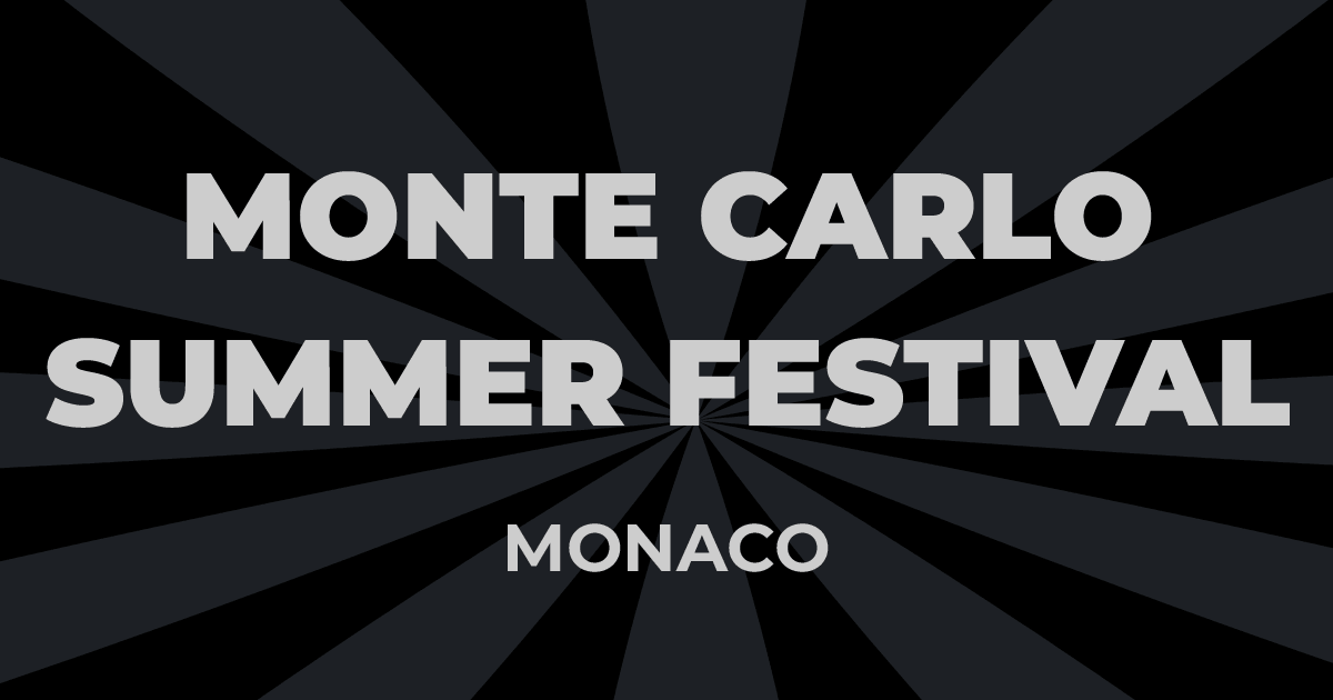 Places Concert Monte Carlo Sporting Summer Festival 2024 Monaco Salle
