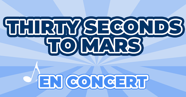 30 SECONDS TO MARS EN CONCERT à l'AccorHotels Arena de Paris le 14 mars 2018